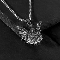 Pendant "Dragon" color blackened silver